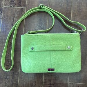 Thirty-one Street Style Clutch/Crossbody Bag Citrus Lime Pebble